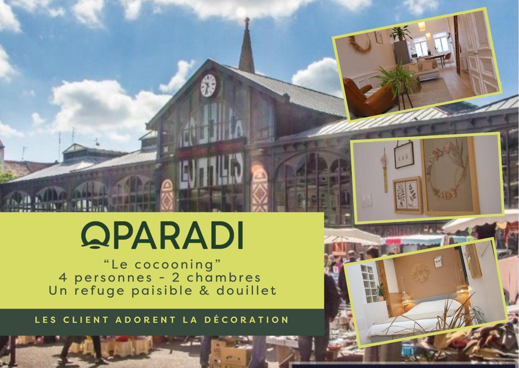 Oparadi "Le Coconing" En Plein Coeur Du Marche De Wazemmes Lille Zewnętrze zdjęcie